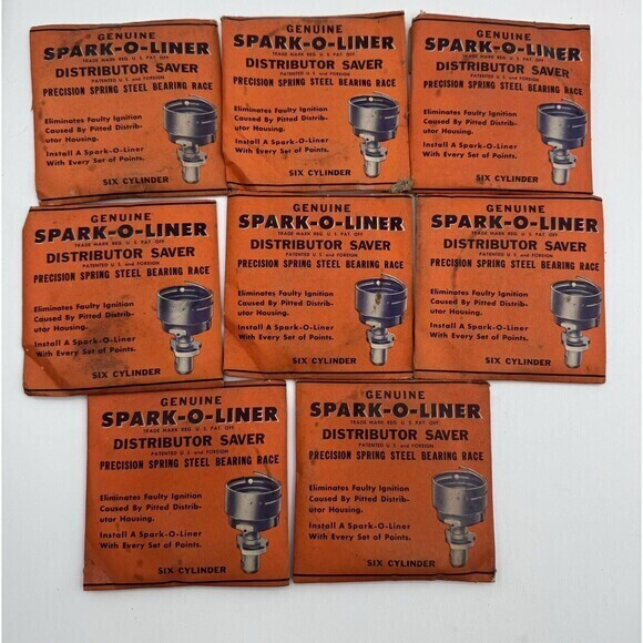 Vintage Hove Spark-o-Liner Distributor Savers Lot Of 8 Parts 1940's Inline 6 & 8 - Picture 1 of 6